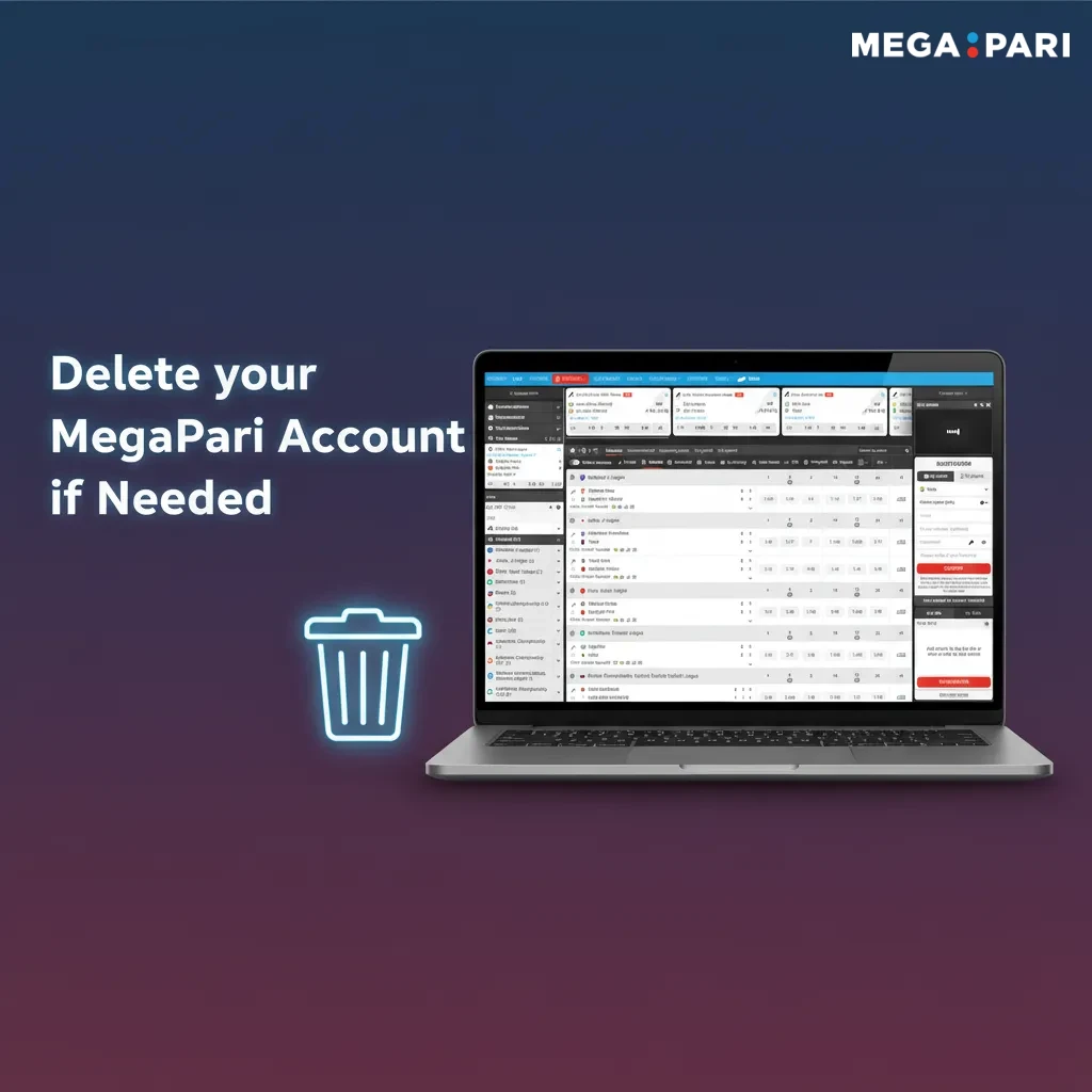 How to delete your MegaPari account: withdraw balance, contact support, verify identity, get email confirmation.