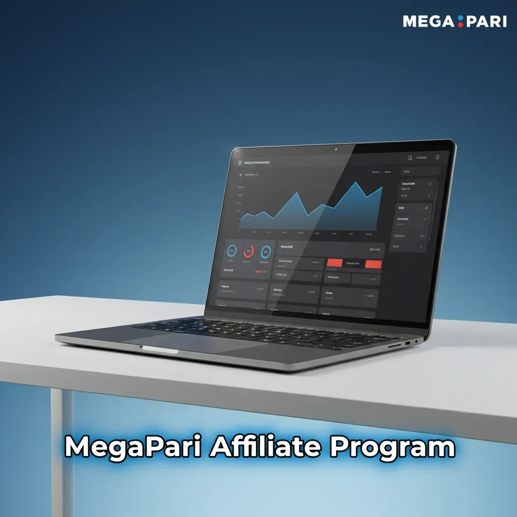 MegaPari Affiliate Program banner: revenue share, hybrid deals, tracking, fast payouts, Pakistan-focused creatives.