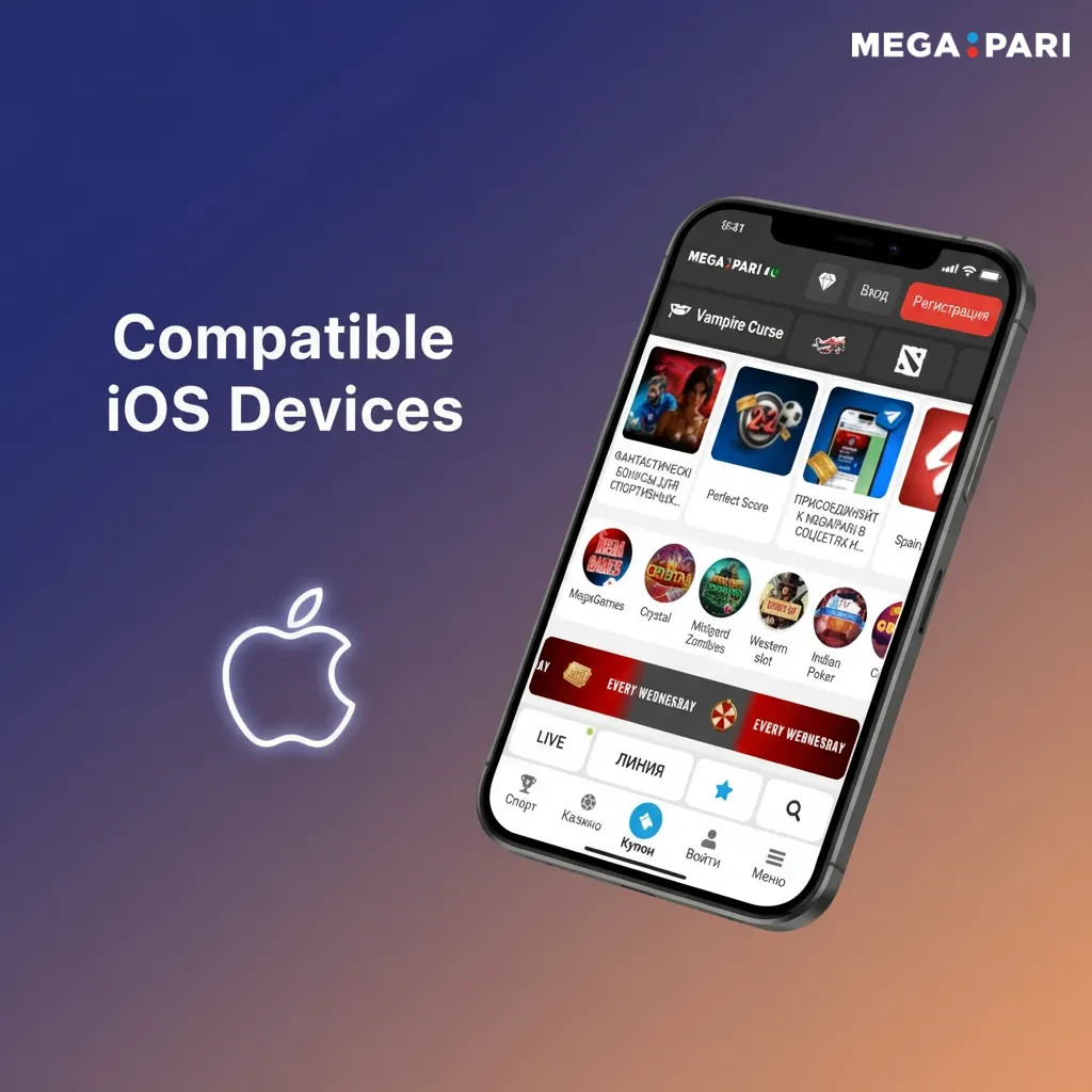 Compatible iOS devices: iPhone X–15 models and iPads running iPadOS 12+.