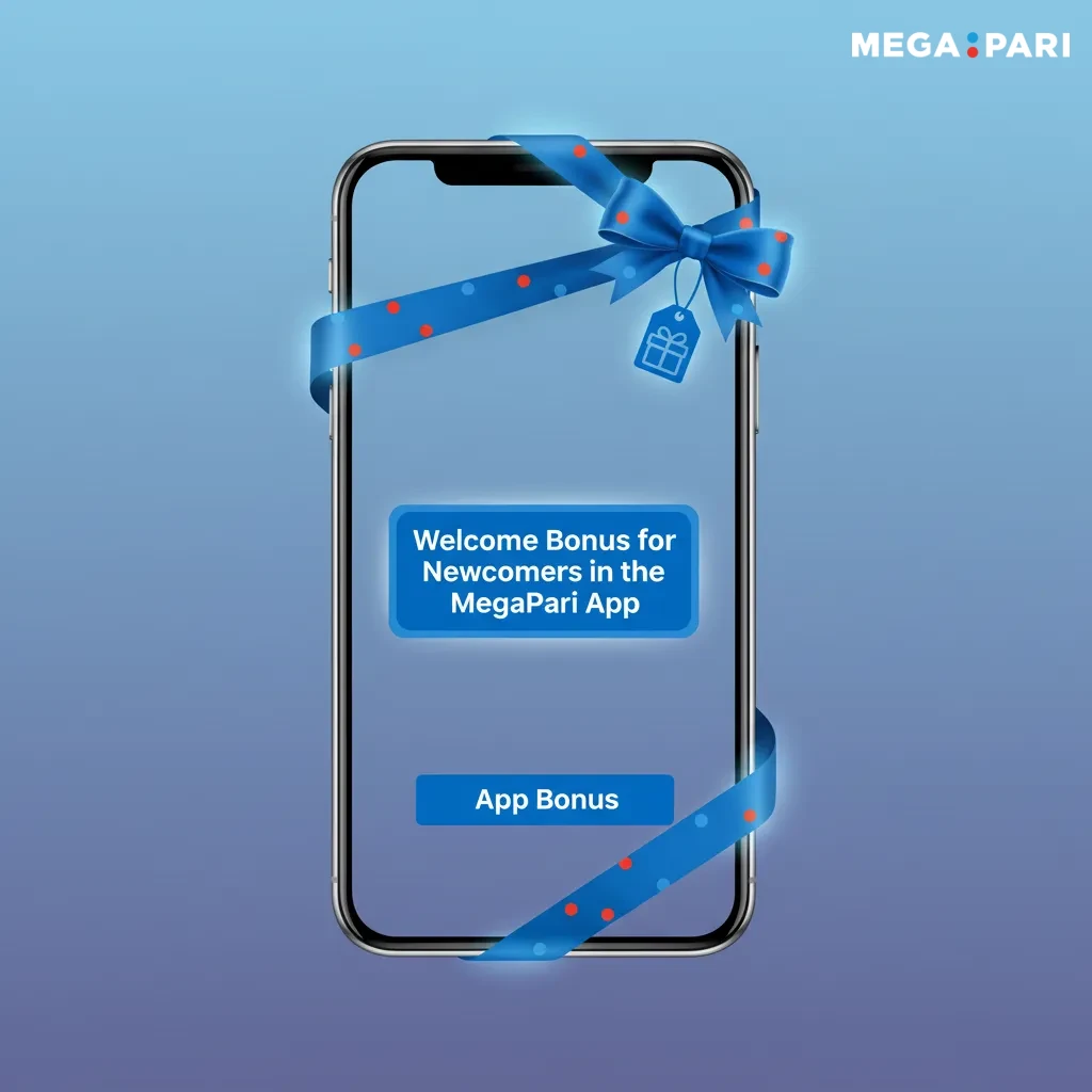 MegaPari app welcome bonus screen: choose Sports 100% up to 45,000 PKR or Casino 200% up to 450,000 PKR + 150 free spins.